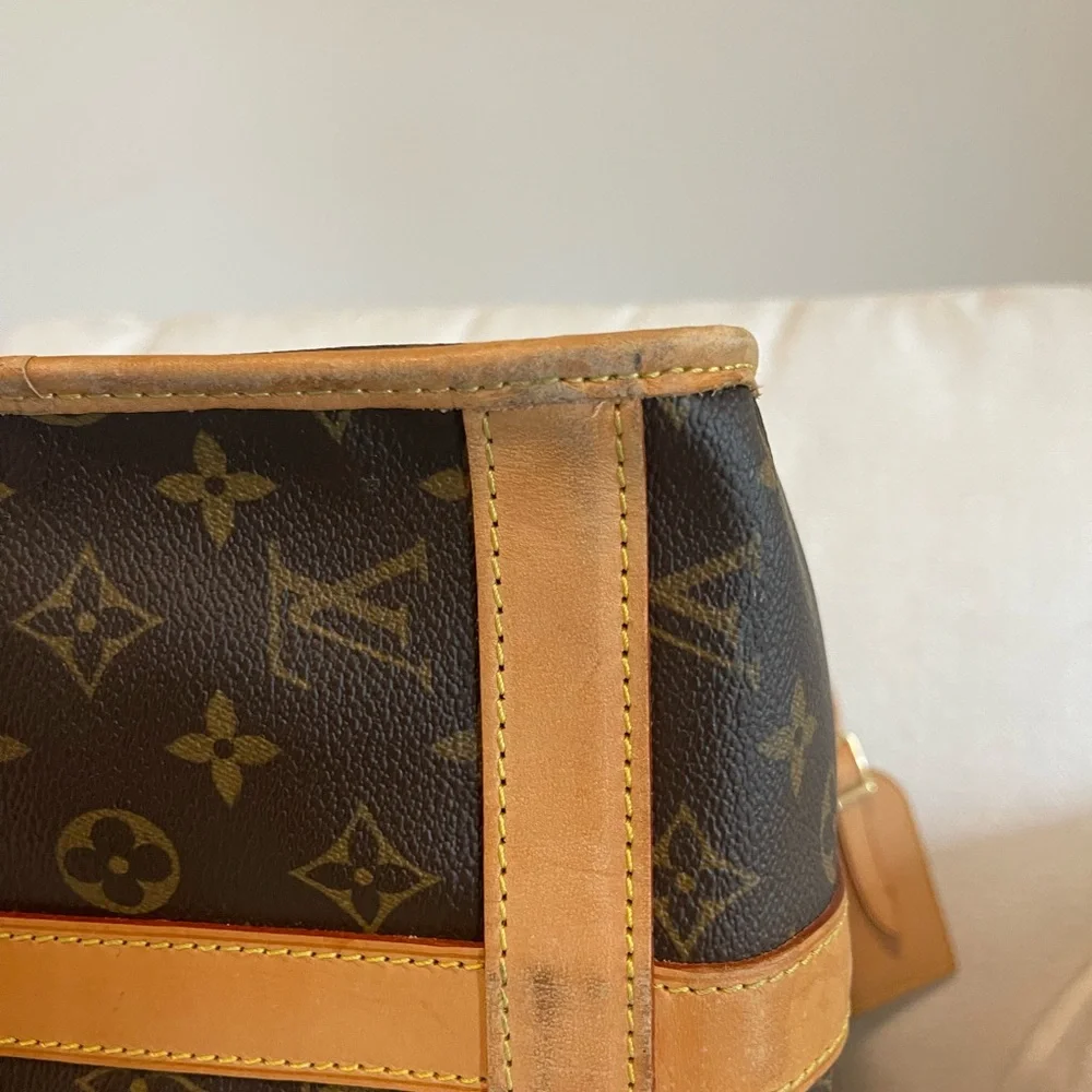 Authentic Louis Vuitton Sac Chien 40 Dog Carrier Monogram Pet Purse